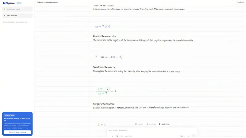 Nipsole - Ai teacher screenshot 1 (video preview)