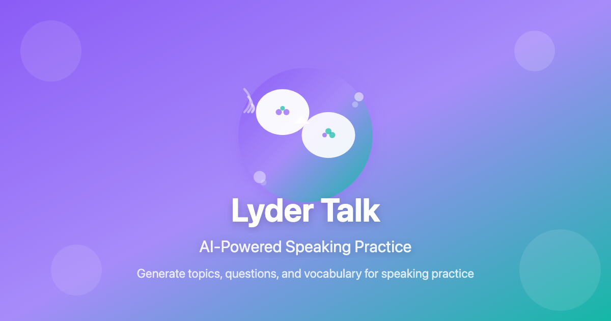 Lyder Talk gallery image