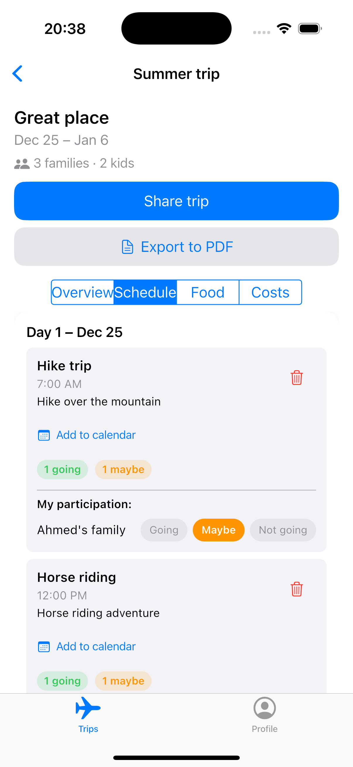 Family trips gallery image