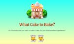 What Cake to Bake? image
