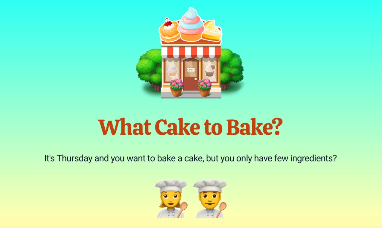 What Cake to Bake? media 1