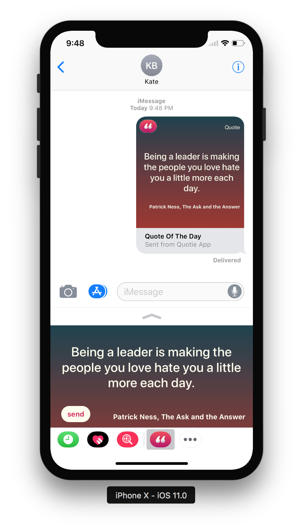Quotie App gallery image
