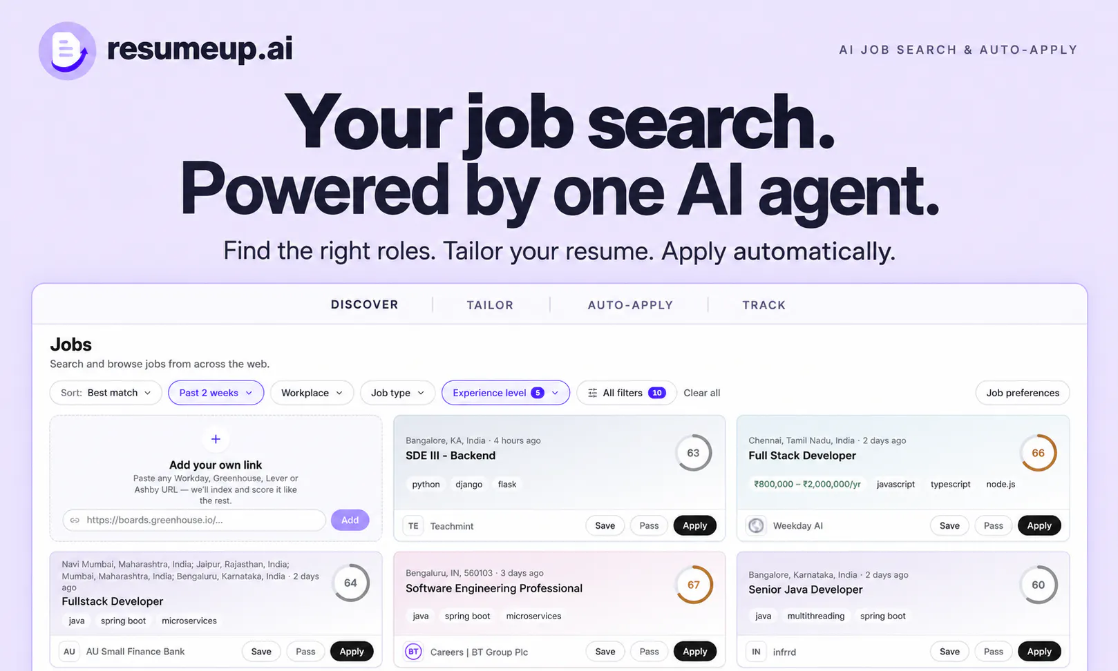 ResumeUp.AI 截图