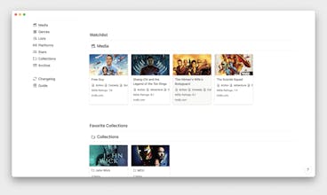 Movies Tracker for Notion gallery image