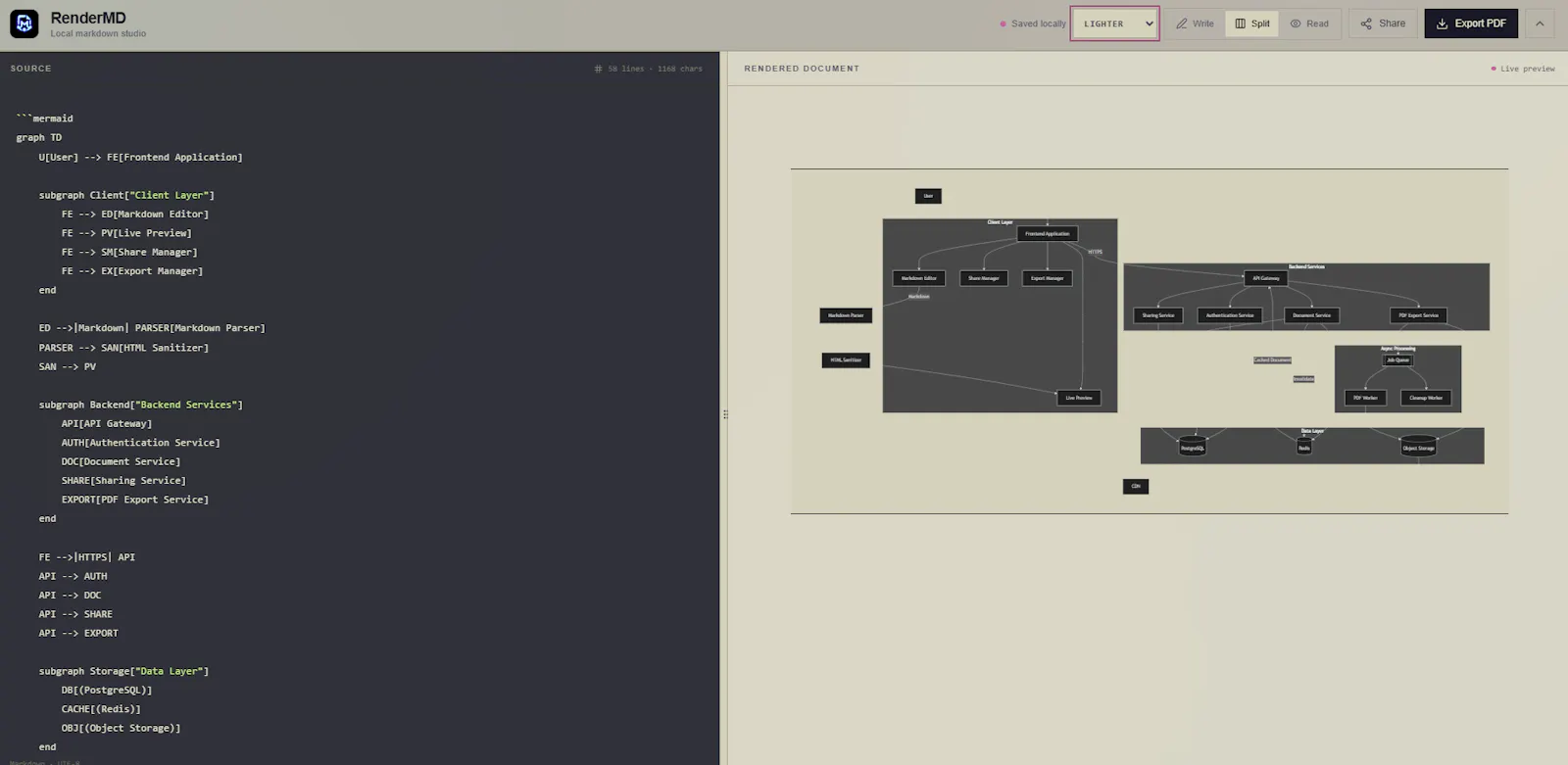 RenderMD screenshot 3