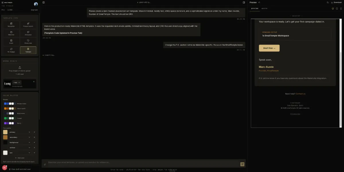 EmailTemple screenshot 4