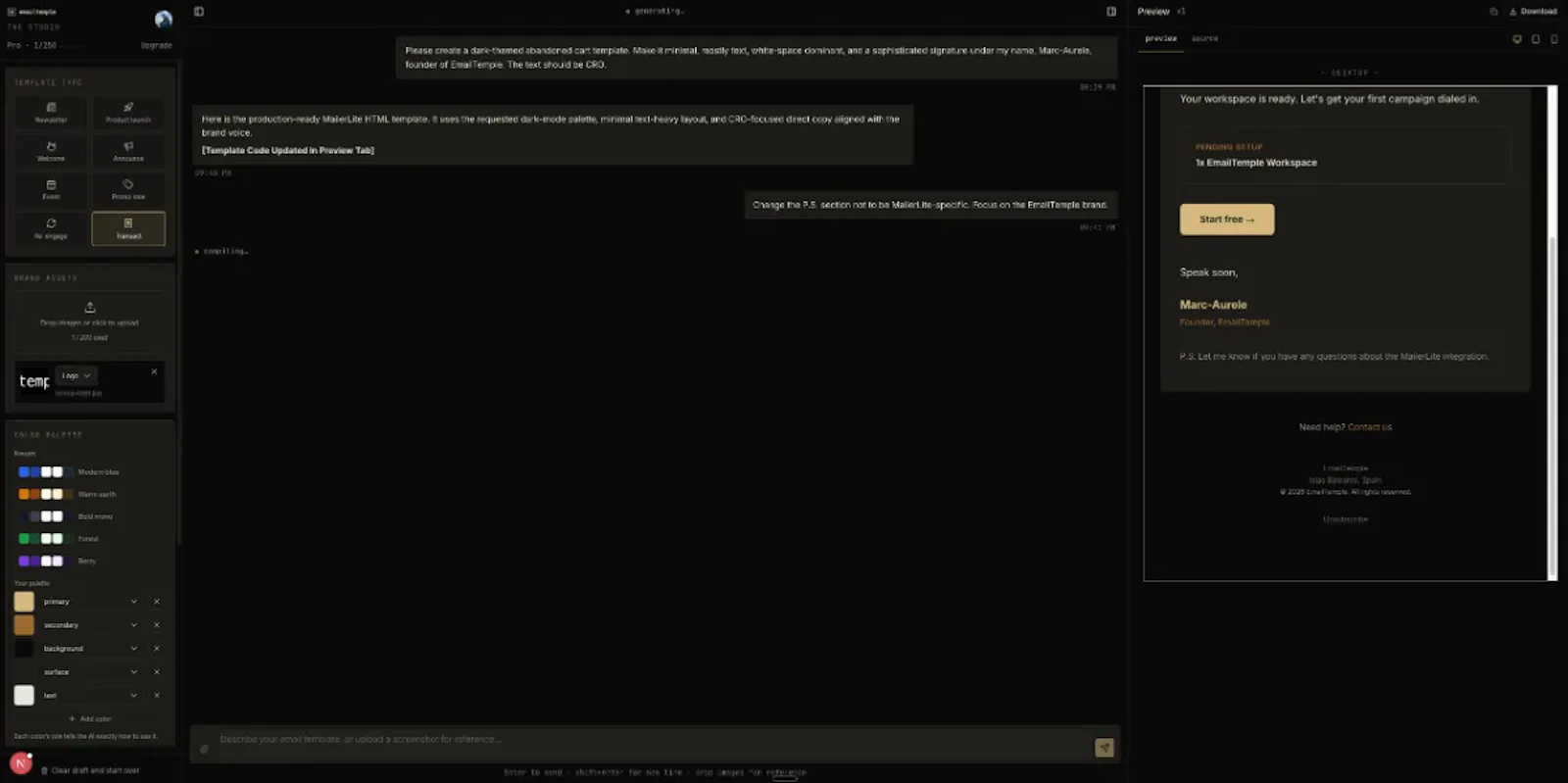 EmailTemple screenshot 4