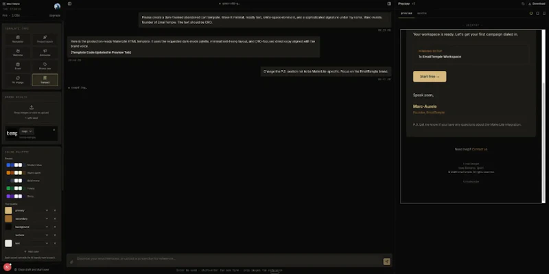 EmailTemple screenshot 4