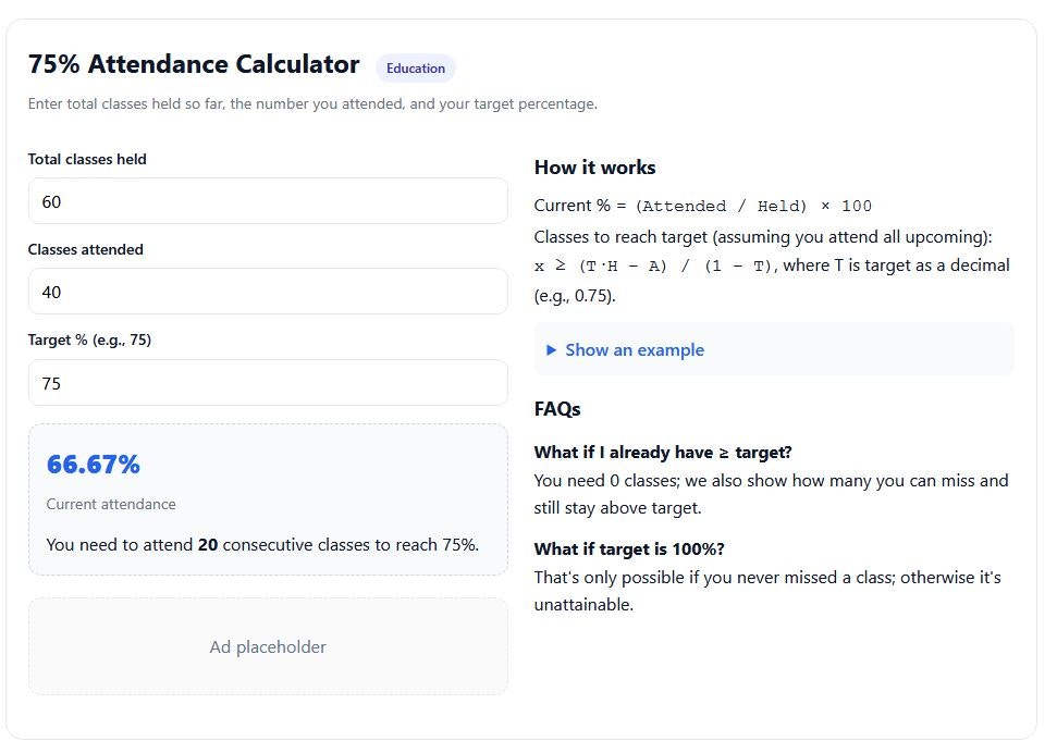 EasyMathsTools — Simple Calculators gallery image