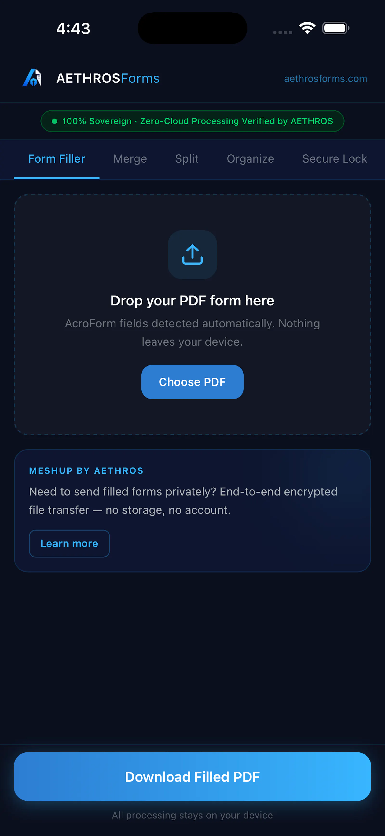 AethrosForms screenshot 2