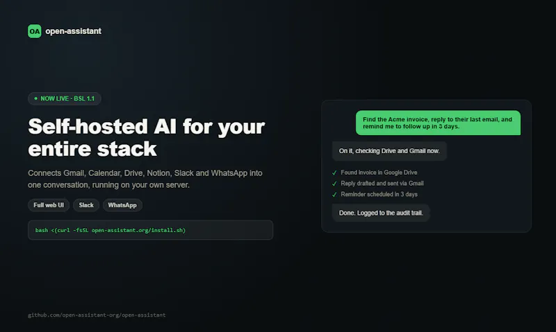Open Assistant screenshot 2