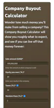 Company Buyout Calculator gallery image