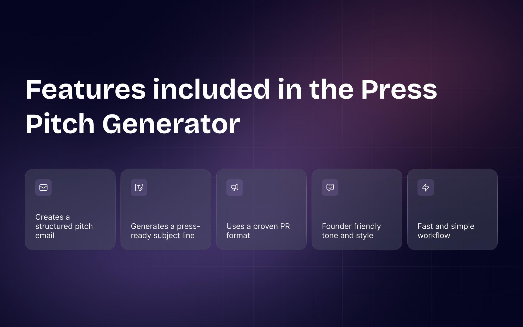 Press Pitch - Screenshot 3 showing product features and functionality