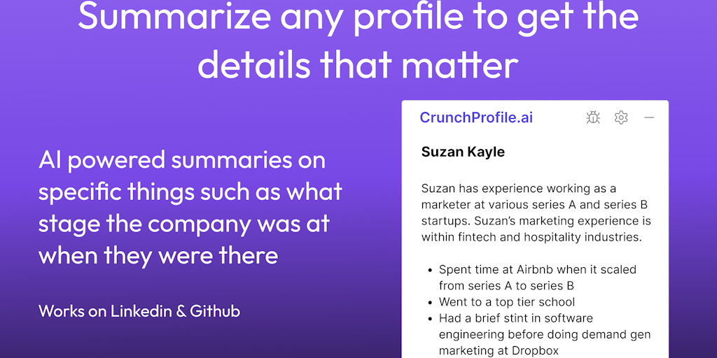 CrunchProfile