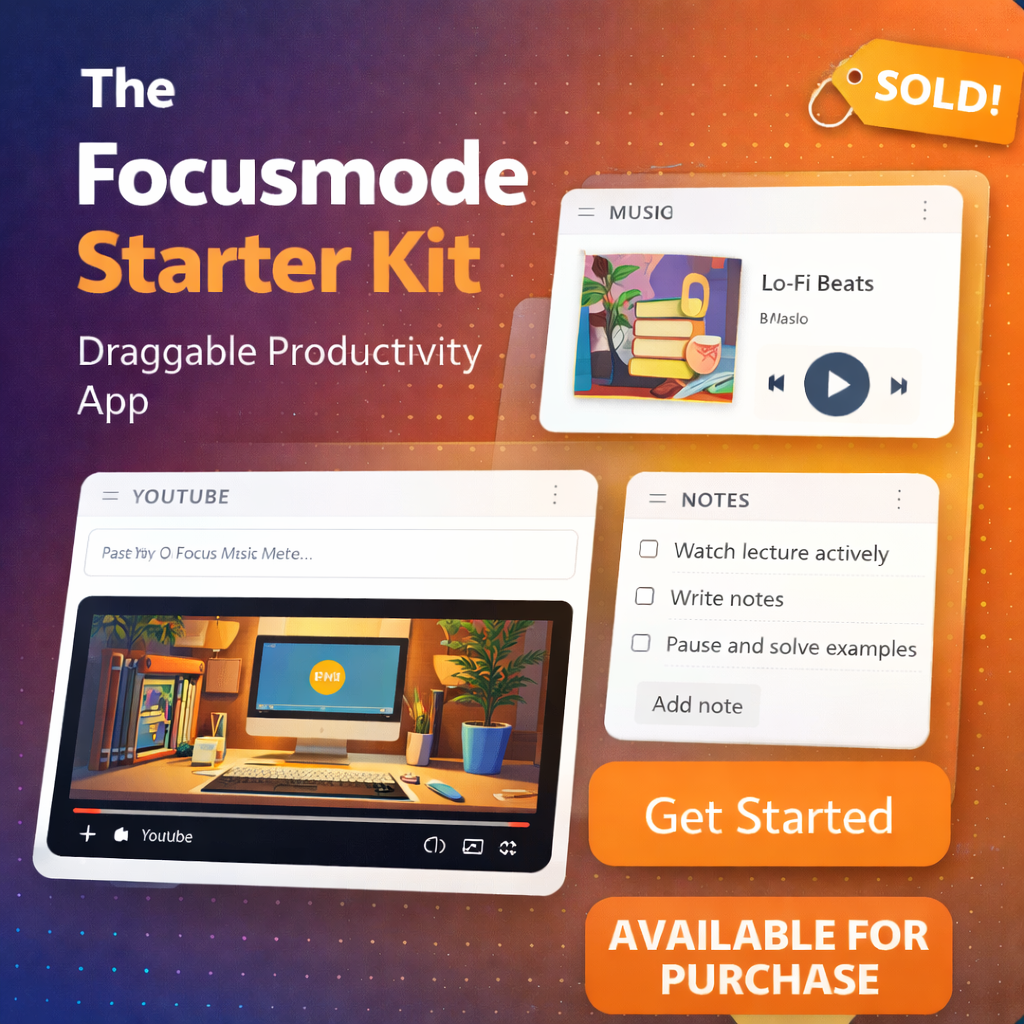 Focusmode Starter Kit - Product Hunt launch logo and brand identity