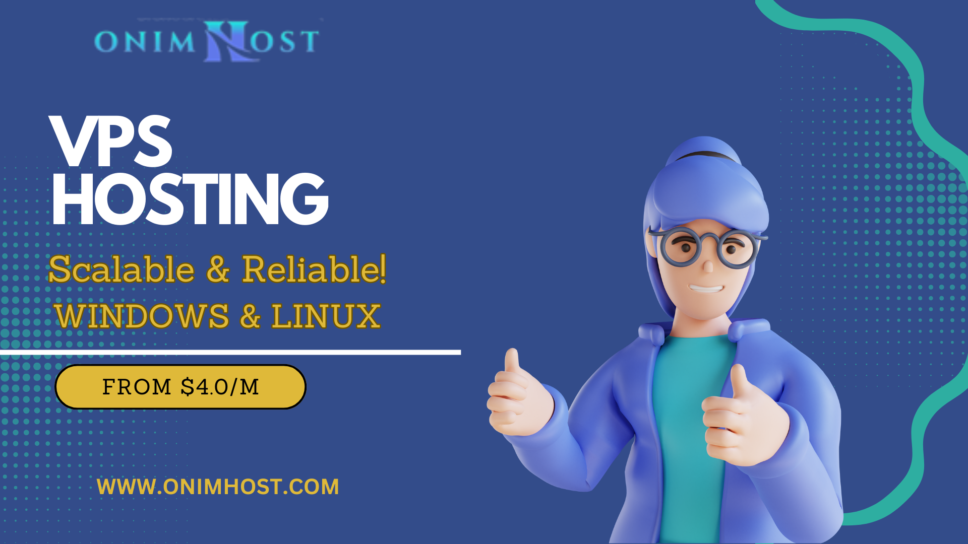 Onimhost - Web hosting, nomi di dominio, wordpress & amp;Di più media 3