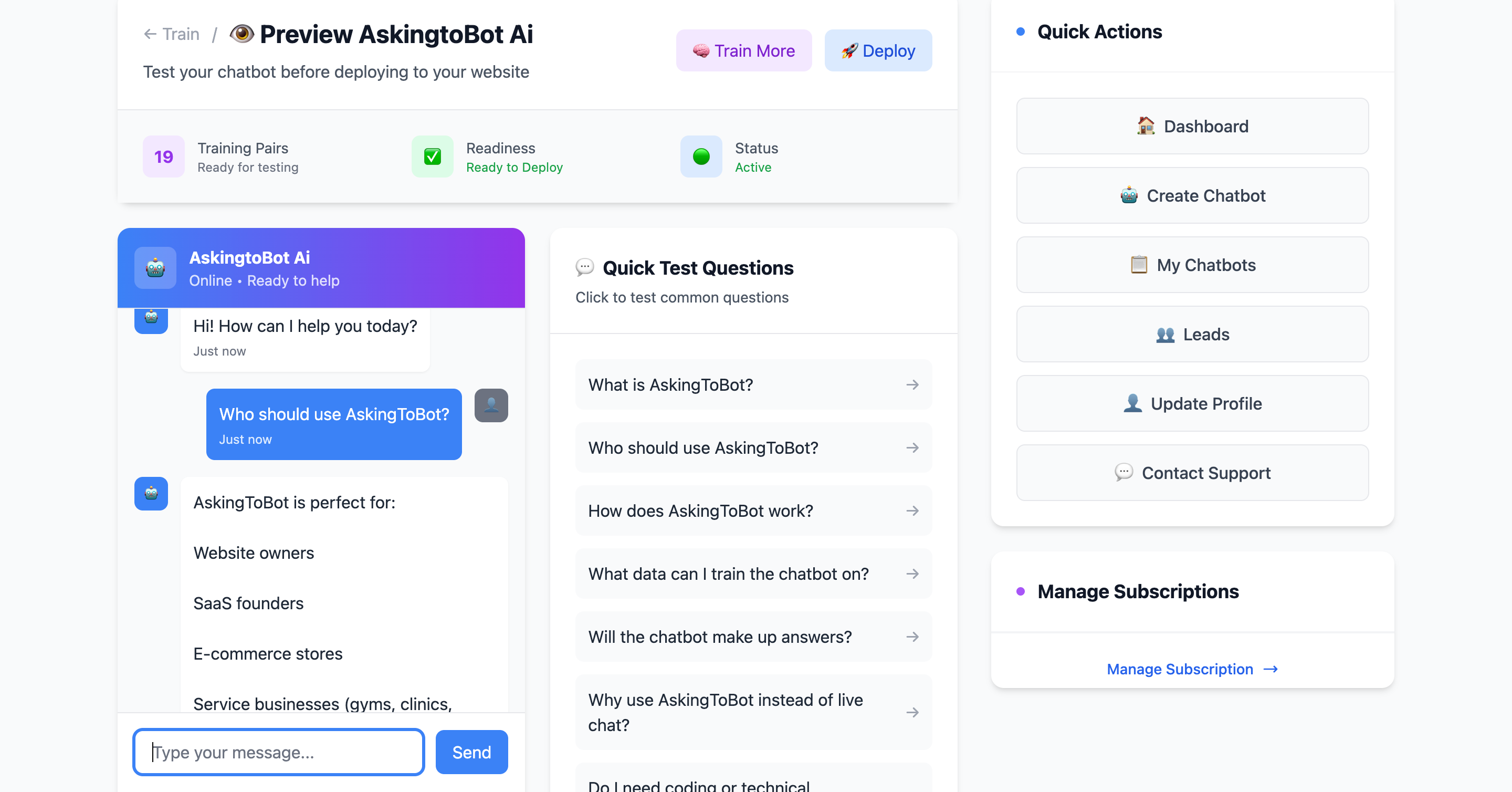 AskingtoBot gallery image