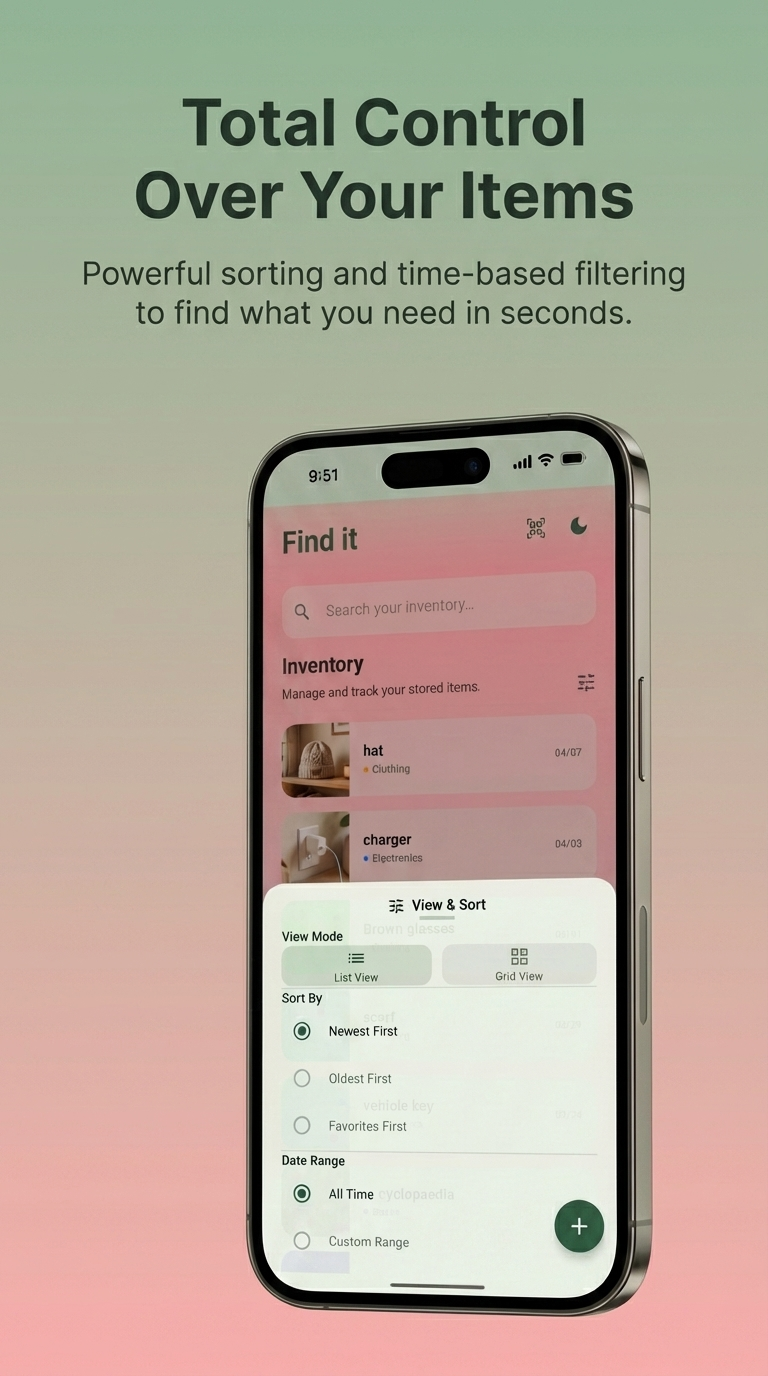 Findit - Simple Tracker & Organizer gallery image