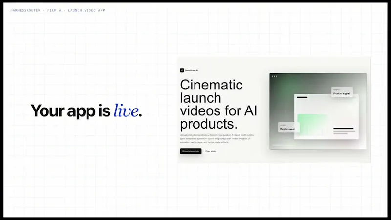 HarnessRouter screenshot 1 (video preview)
