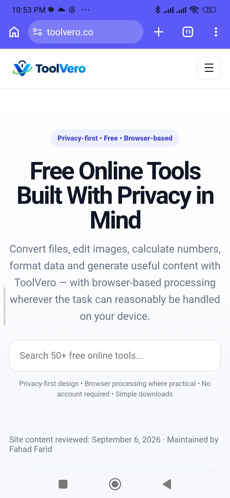 ToolVero screenshot 1