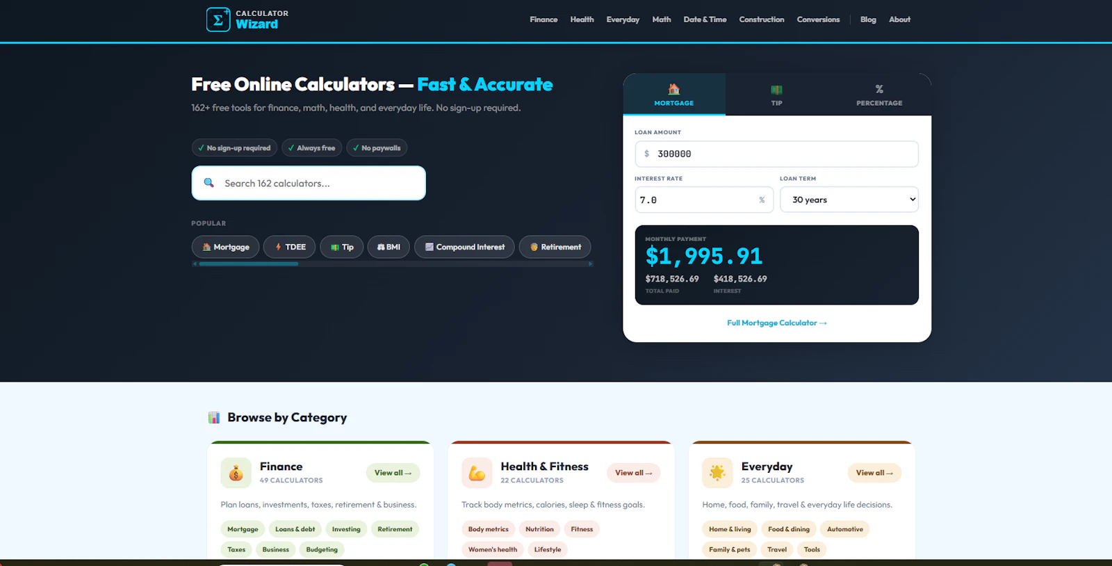 CalculatorWizard screenshot 3
