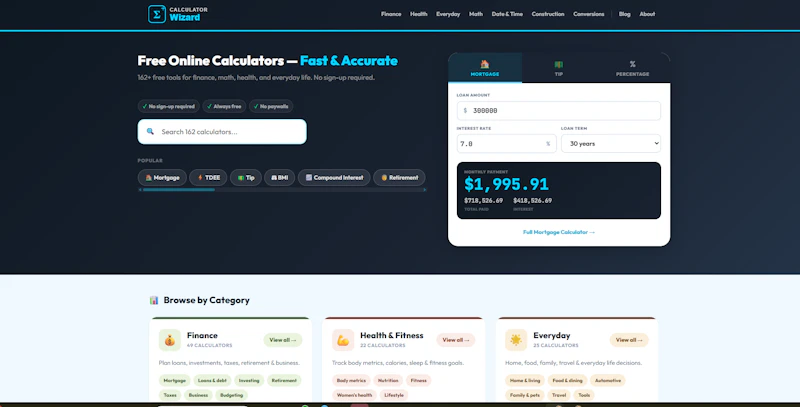 CalculatorWizard screenshot 3