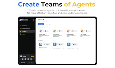 Streamlined content creation with Knowlee&rsquo;s AI-powered analysis and autonomous AI Agents.