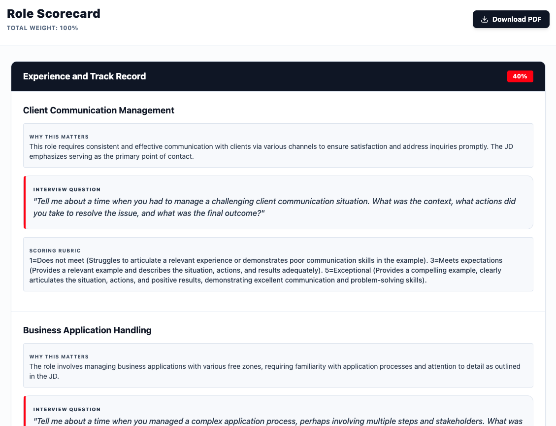 HireLikeAPro - Screenshot 3 showing product features and functionality