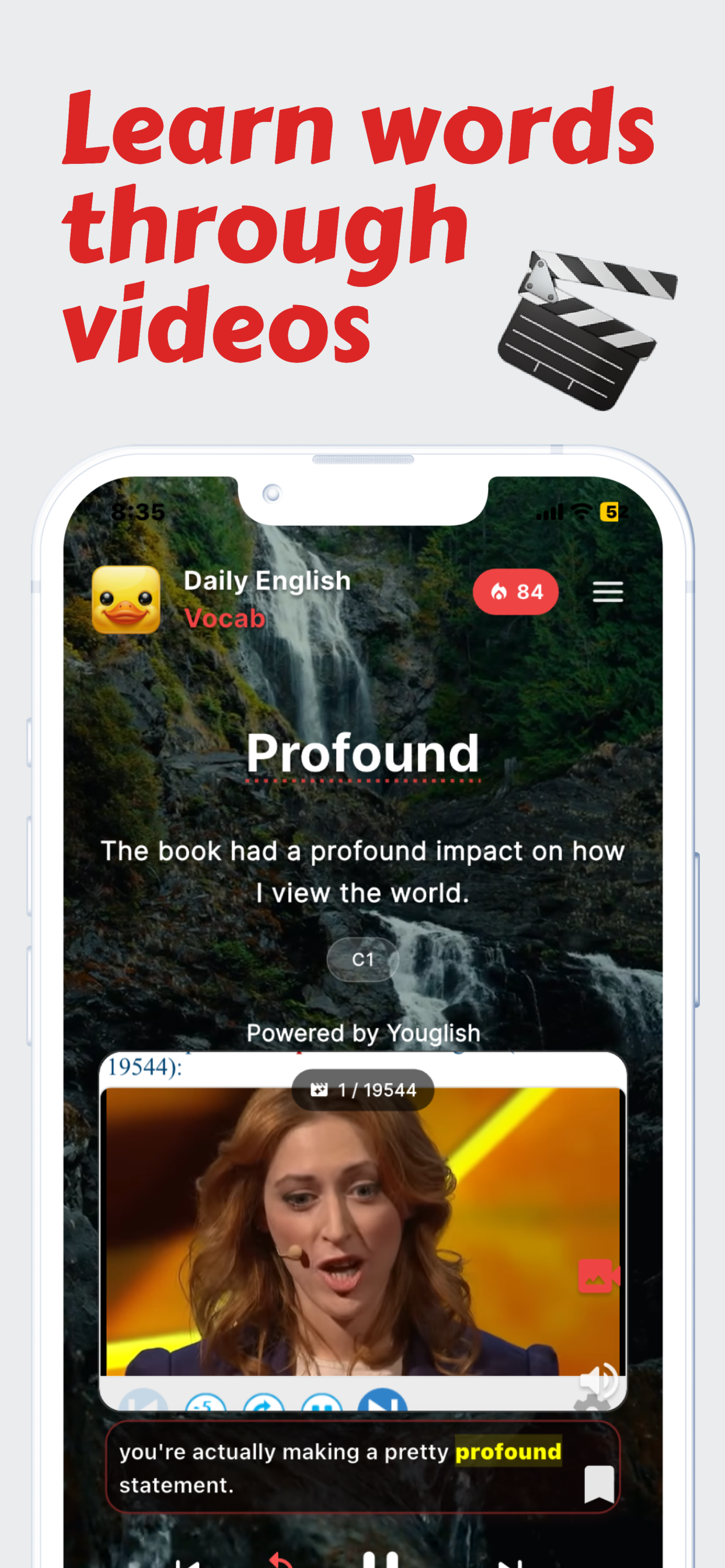 English Vocab- Words By Oxford - Screenshot 3 showing product features and functionality