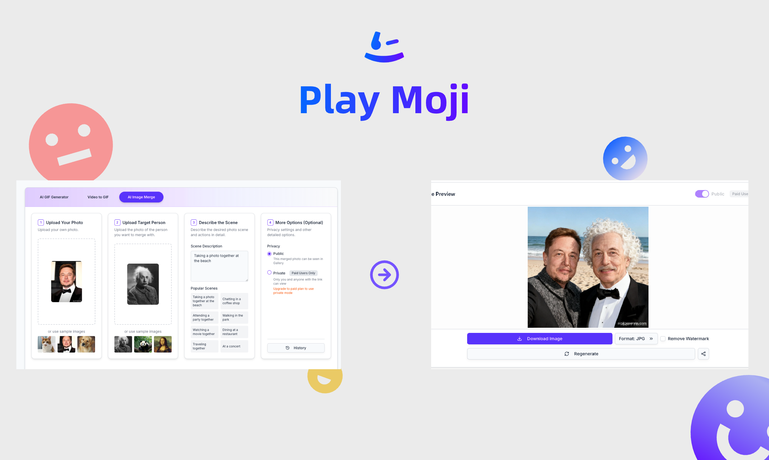 Média Playmoji - Générateur GIF AI tout-en-un.Vos mèmes, mais suralimentés! 5