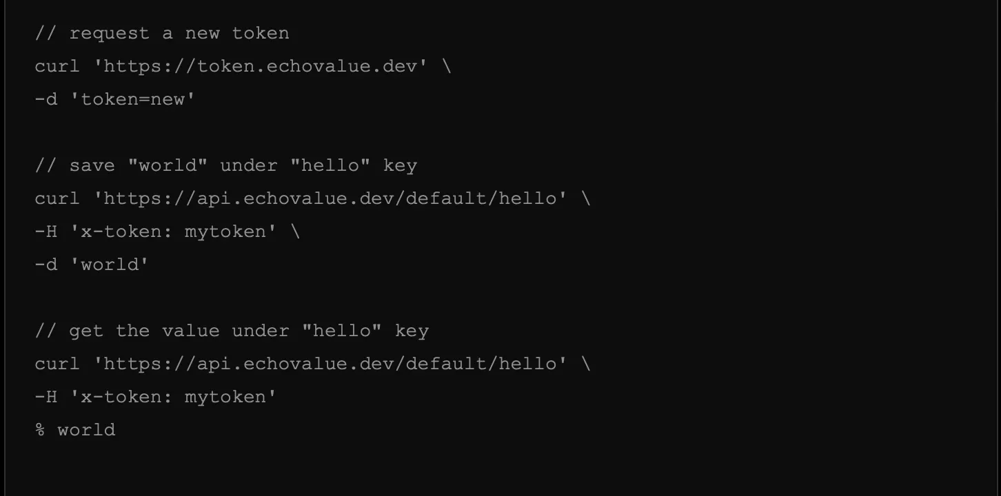 echoValue API-KVDB gallery image