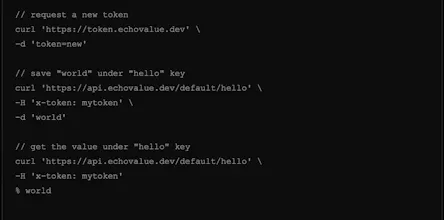 echoValue API-KVDB gallery image