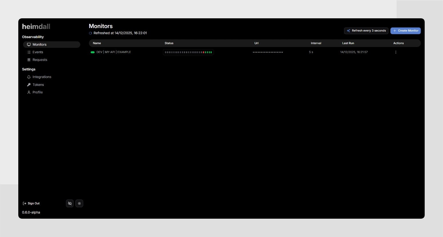Heimdall - Screenshot 2 showing product features and functionality