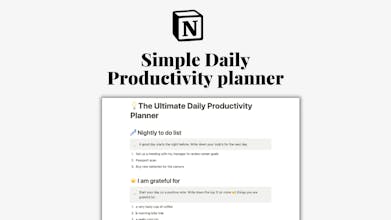 The Ultimate Daily Productivity Planner gallery image