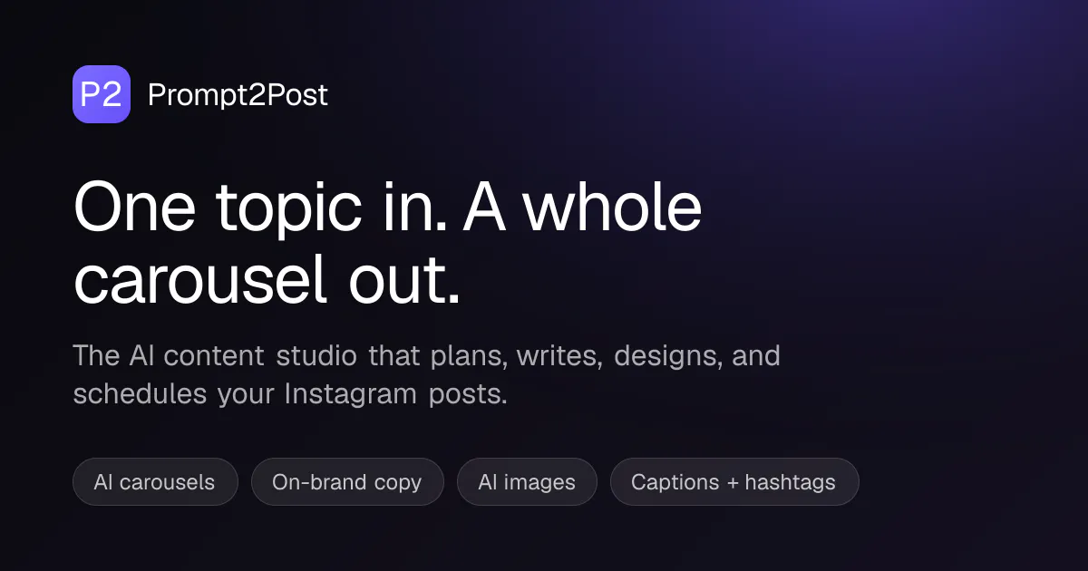 Prompt2Post gallery image