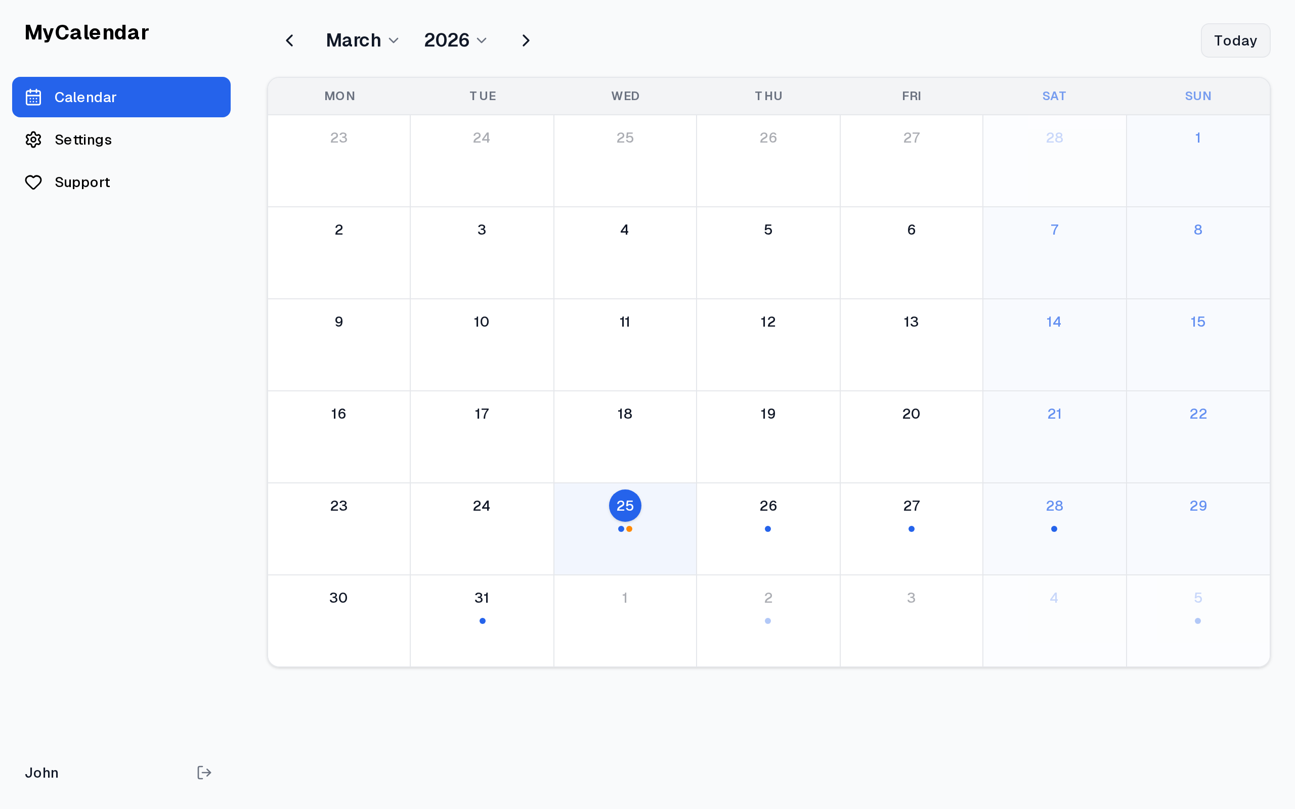 MyCalendar V gallery image