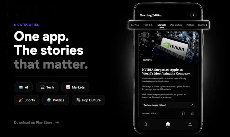 Aura - News in 60 Words screenshot 3