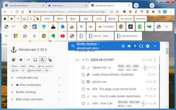 Abookmark 0.36 with side panel gallery image