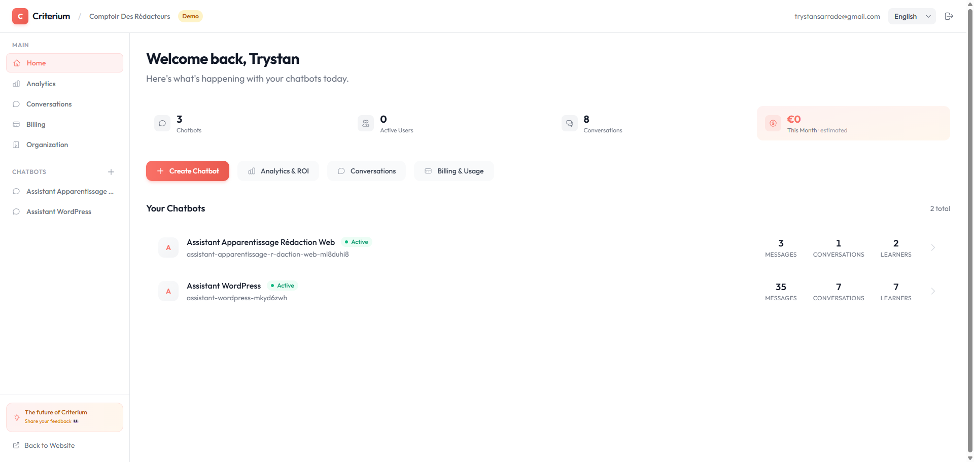 Criterium - Screenshot 3 showing product features and functionality