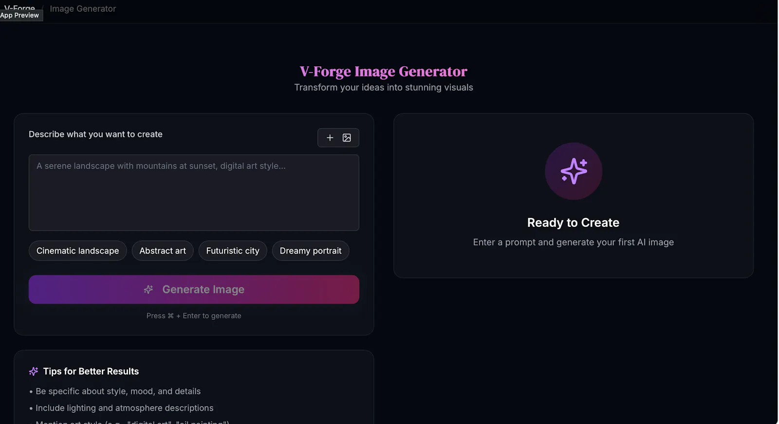 V-Forge AI screenshot 4