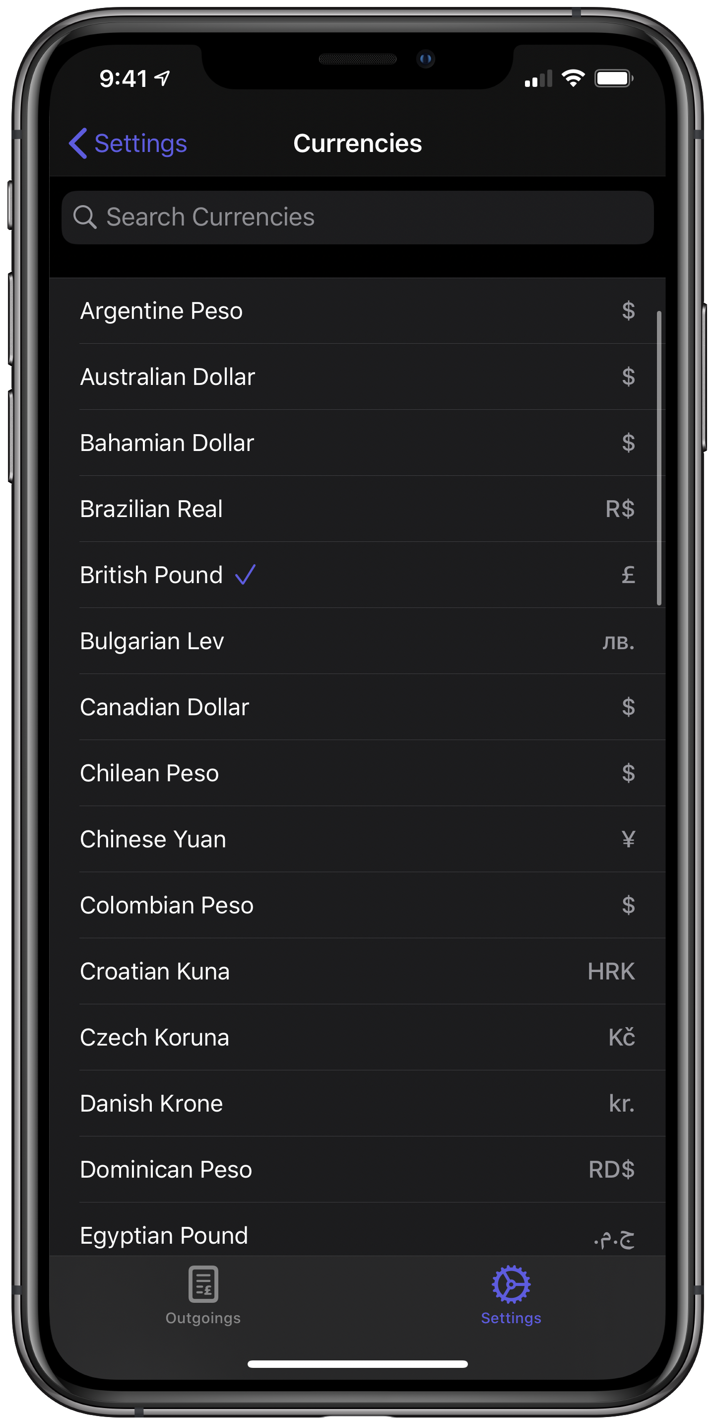 Outgoings gallery image