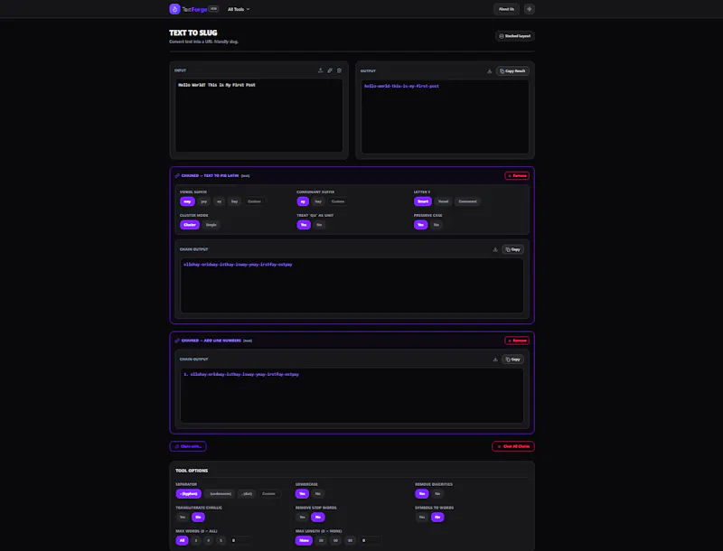 TextForge Hub screenshot 2