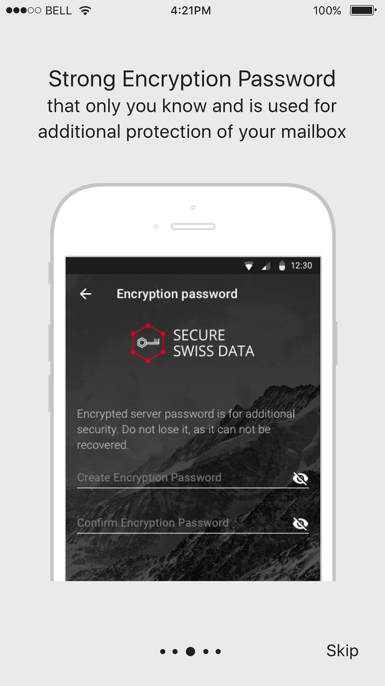 Secure Swiss Data Encrypted Mobile App gallery image