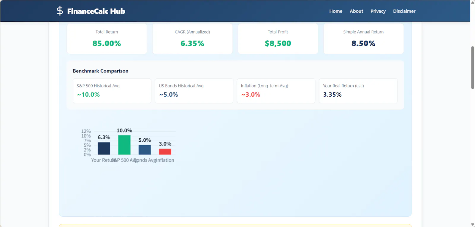 FinanceCalc Hub screenshot 6