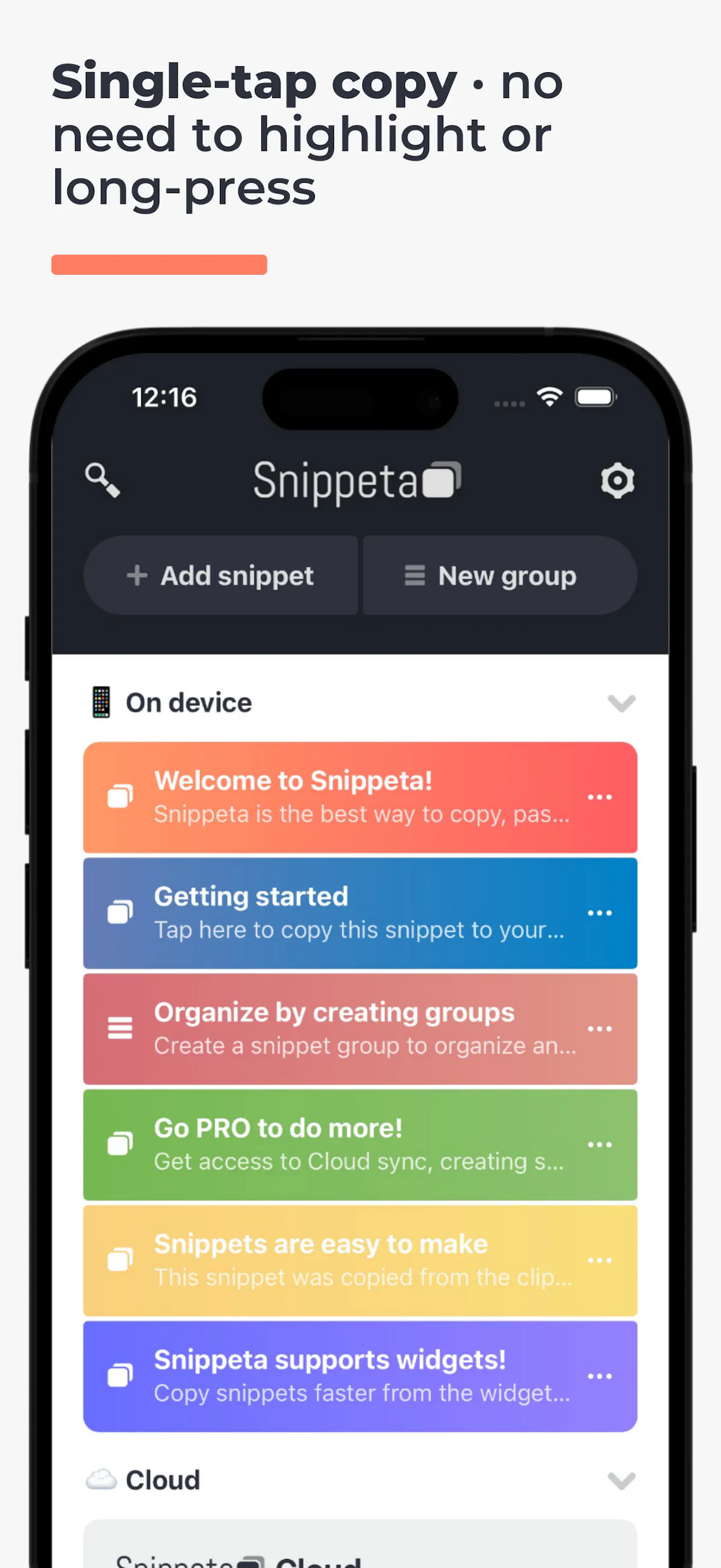 Snippeta
