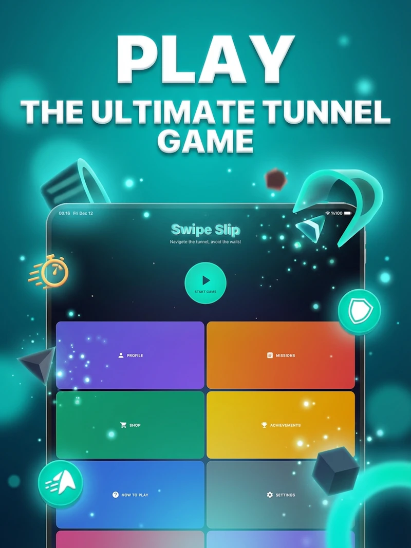 Swipe Slip — Tunnel Runner Game, 500 lvl screenshot 6