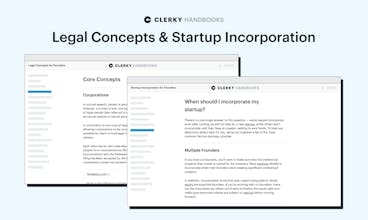 Clerky Handbooks for Startup Founders gallery image