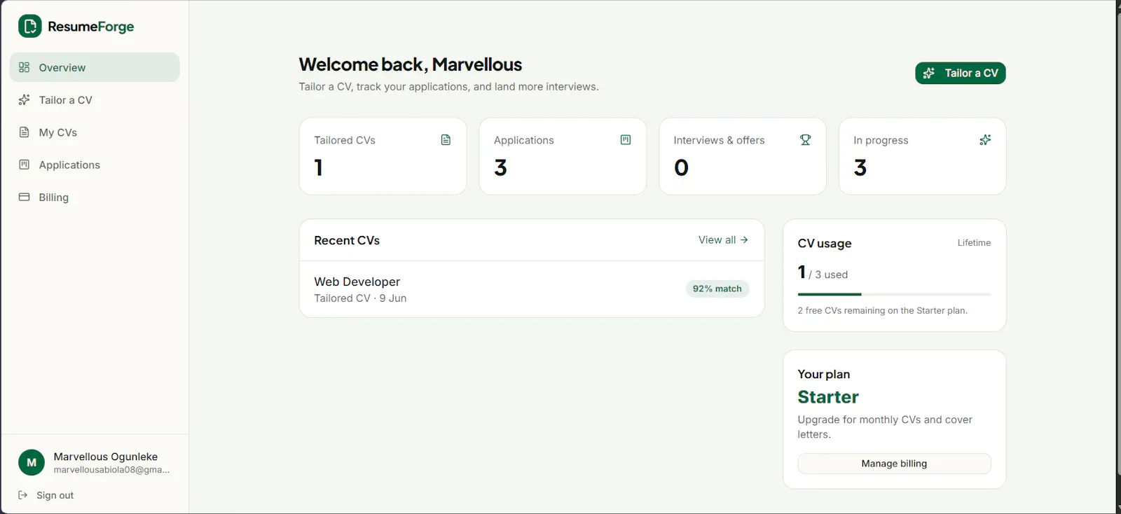 ResumeForge  screenshot 3