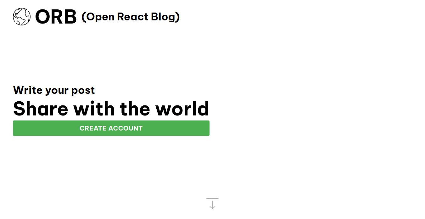 ORB - (Open React Blog) gallery image