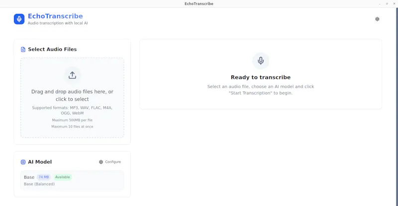 Echo-Transcribe screenshot 2